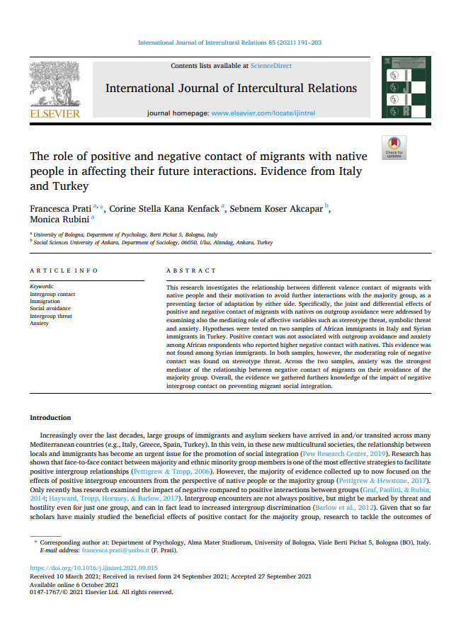 International Journal of Intercultural Relations makale